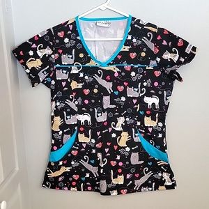 Cat scrub top